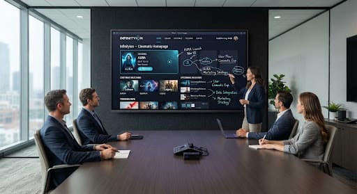 Representative category image of large-format and desktop display systems