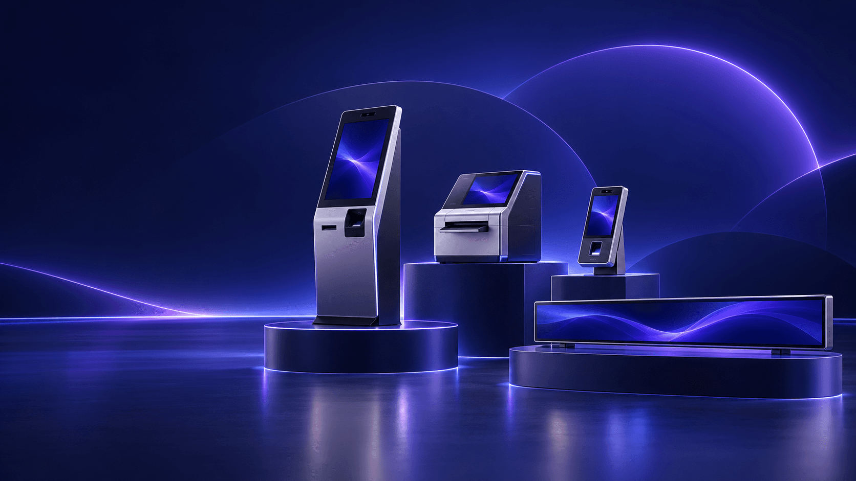 Concept visualization of a compact service kiosk